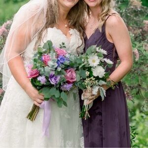 Azazie Blake bridesmaid dress- plum